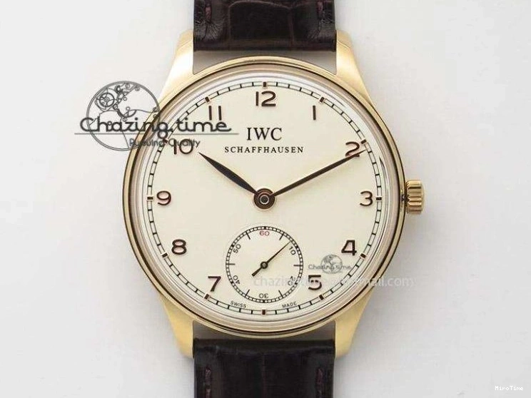 MIROTIME 0706 MoistureWicking Portuguese Real PR IW500704 ZF 1:1 Best Edition On Brown Leather Strap A52010 V 7311